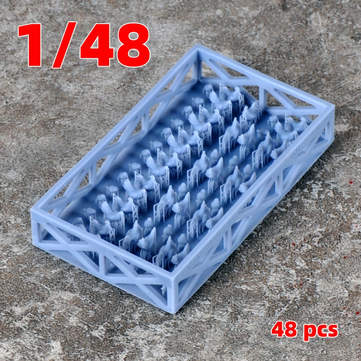 3D Printed Rooster Model Kit for Diorama